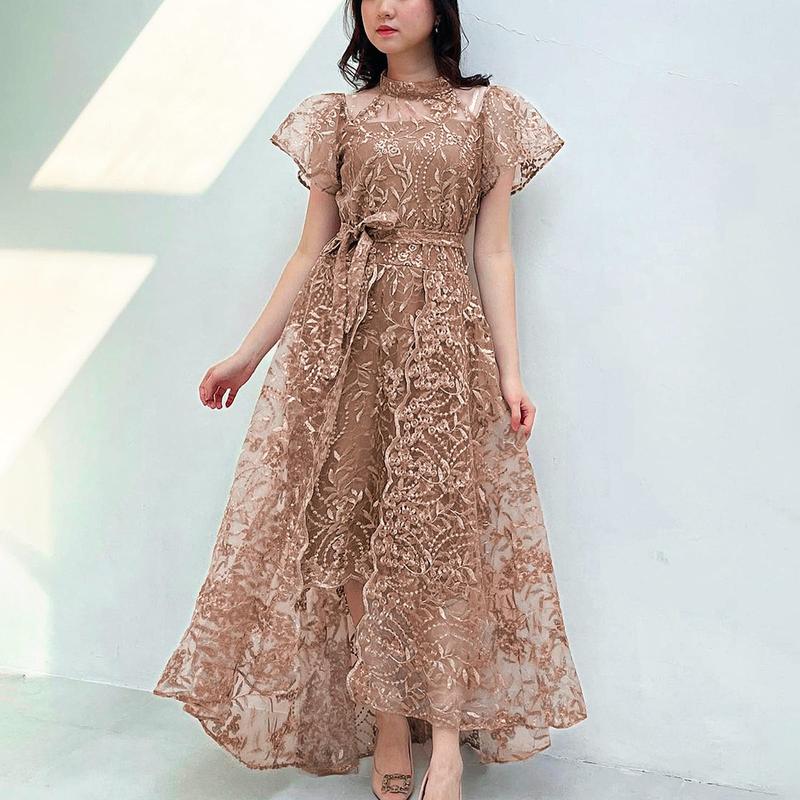 SC Charity Dress Gaun Wanita Dewasa 5W Pesta Panjang Remaja Formal Simple 3