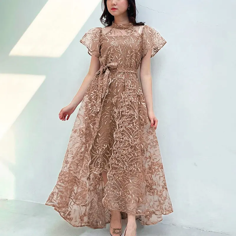 SC Charity Dress Gaun Wanita Dewasa 5W Pesta Panjang Remaja Formal Simple 3