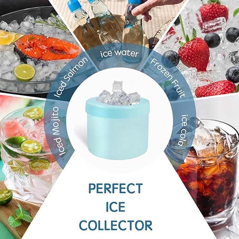 Product Introduction of Silicone Ice Cube Mold, 1 Count Easy Release Ice Cube Maker, Ice Tray for Freezer, Kitchen Utensils & Gadgets, Household Kitchen Products 1