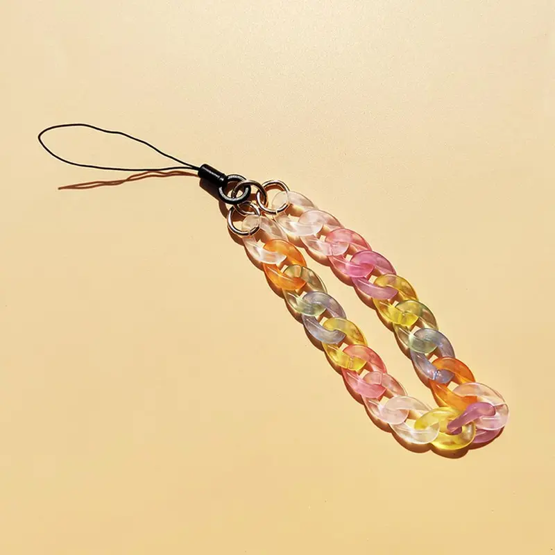 Fashionable Chain Phone Decoration, Frosted Acrylic Mobile Accessories, Anti-lost Mobile Phone Lanyard 2
