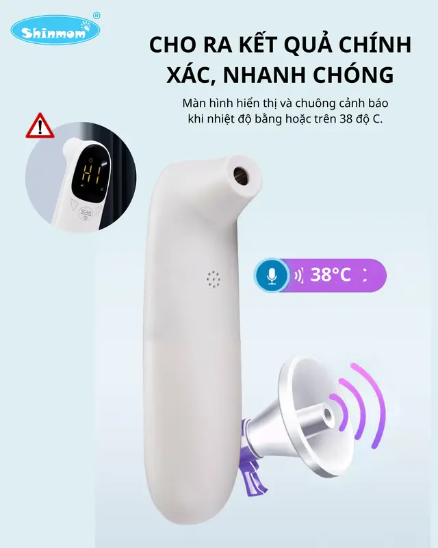 Nhiệt kế hồng ngoại Shinmom có bảo hành 3
