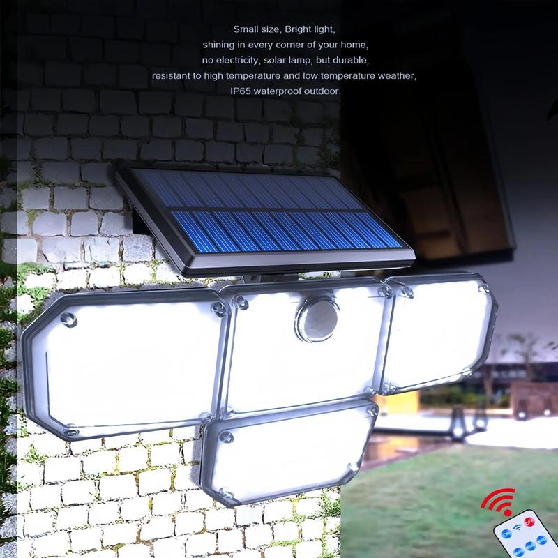 Solar Powered Outdoor Lights, Waterproof Wall Mounted LED Light, Exterior Wall Lamp for Garden Patio Yard Garage Decoration 3