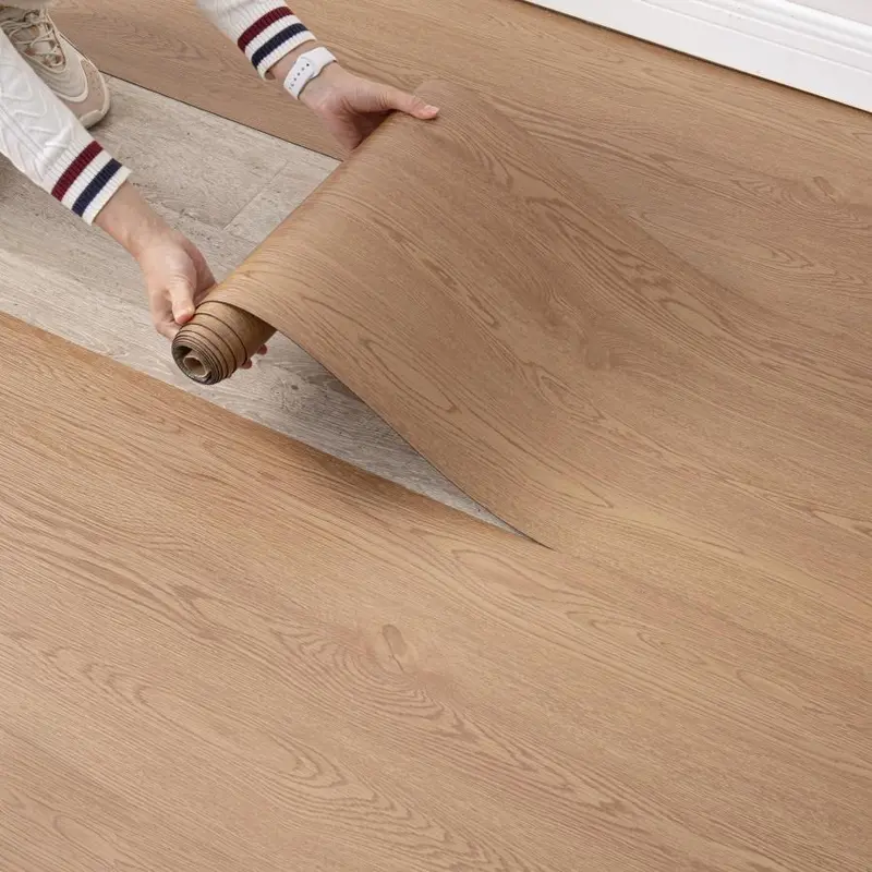 Waterproof Wood Grain Wall Sticker, Self-adhesive Wall Decal, Decorative Flooring Sticker Wallpaper for Bedroom, Peel and Stick Vinyl Sticker, Interior Decor, Living Room, Home, Modern 4