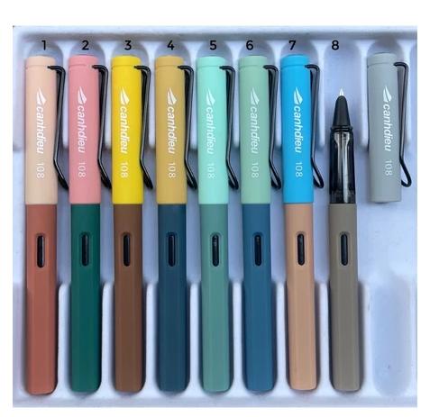 Bút Máy Luyện Viết Chữ Đẹp CD108 Ngòi Kim Tinh Lá Tre Thích Hợp Cho Bé Tiểu Học Lớp 2-5 Luyện Chữ Thanh Đậm Mua Bút TẶNG lọ Mực Hồng Hà 1 Bút Kèm Mực