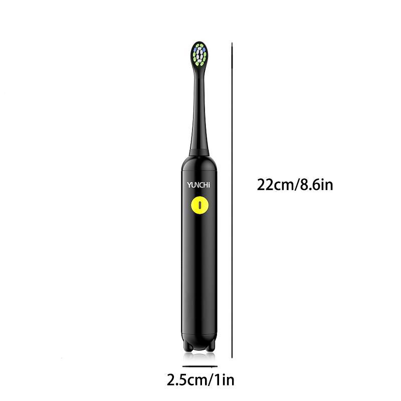 Product Introduction of Electric Toothbrush Set, 1 Count Electric Toothbrush with Replacement Brush Heads & DIY Sticker, Soft and Non Irritating Toothbrush 1