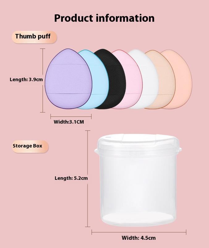 Product Introduction of Mút Trang Điểm, Kích Thước Nhỏ, Đệm Khí Ngón Tay Cái, Thích Hợp Để Sử Dụng Ướt Và Khô, Thích Hợp Cho Kem Nền Dạng Lỏng, Không Hấp Thụ Bột, Mút Đầu Ngón Tay Mỹ Phẩm Cosmetic 17