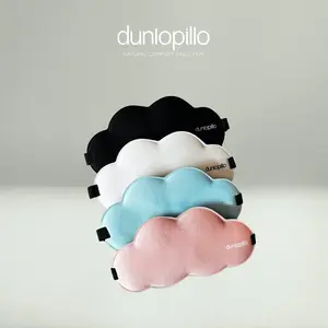 Dunlopillo Cloud Sleep 3D Eye Mask untuk Tidur Miring - Penutup Mata 3D Pemblokir Cahaya - Penutup Mata Spons Berkontur Lembut