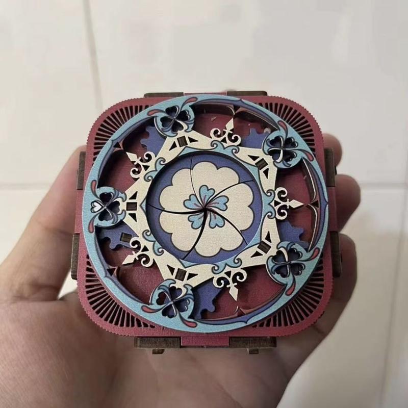 Hộp Nhạc Tự Làm, Hộp Nhạc Lắp Ráp Bằng Gỗ, Hộp Đựng Trang Sức Tám Tông Tự Làm, Làm Quà Tặng Sinh Viên, Thủ Công, Được Ủy Quyền Chính Thức 8