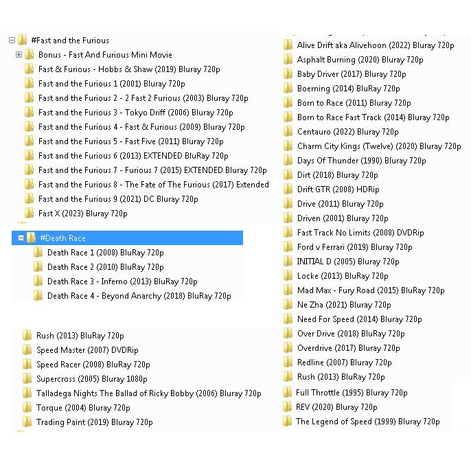 BEST RACING MOVIES Komplit + Flashdisk Sandisk 64 Gb 1