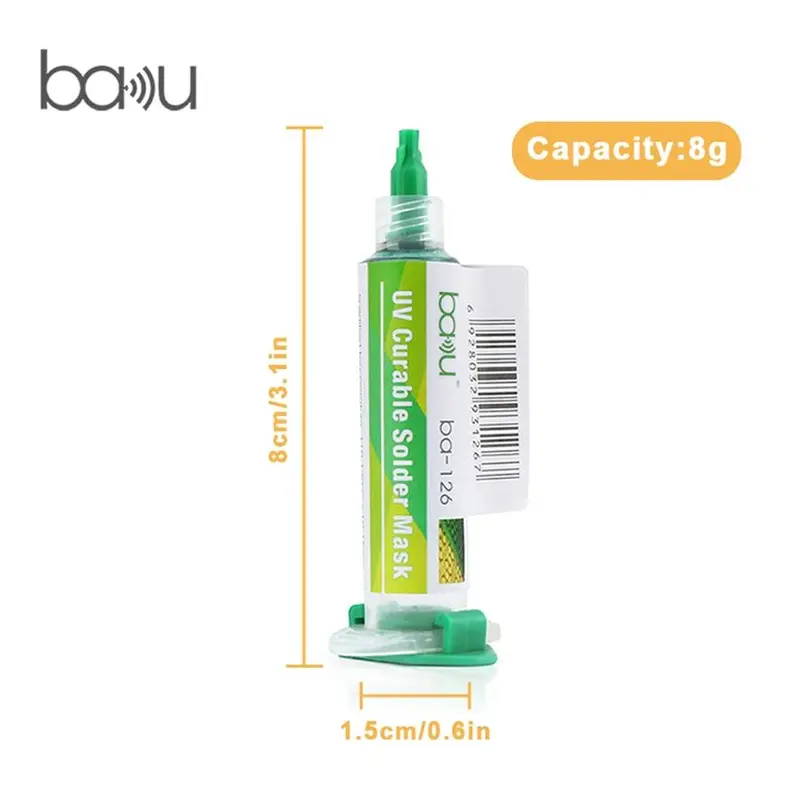 UV Cured Green Solder Mask Resin, UV Curable Solder Mask Resin, Welding Accessories for Electronics Repair 1