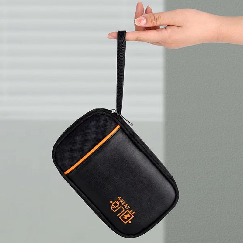 Product Introduction of Headphone Protection Case Large Capacity Data Cable Storage Bag Multi-layer Dust Proof Digital Gadget Storage Box Portable Multifunctional Earphone Bag Organizer Outdoor Travel 11