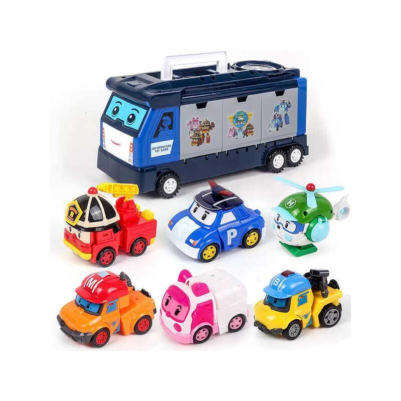 Product Introduction of New Cartoon Robocar Poli Action Figures Transformation Anime Hand Deformation Car Model Airplane Gift Toys Robots For Children 1