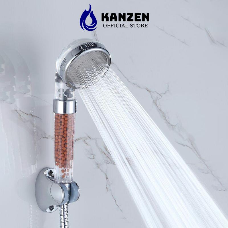 Vòi hoa sen, đầu vòi sen tăng áp siêu bền- tăng áp siêu mạnh có hạt Nano lọc cặn, kháng khuẩn bằng nhựa trong