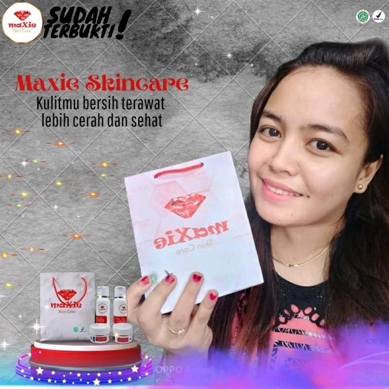 Paket Perawatan Kulit Maxie Glow - Sabun, Toner, Cream Siang & Malam - Mencerahkan, Bersihkan, Muka 5