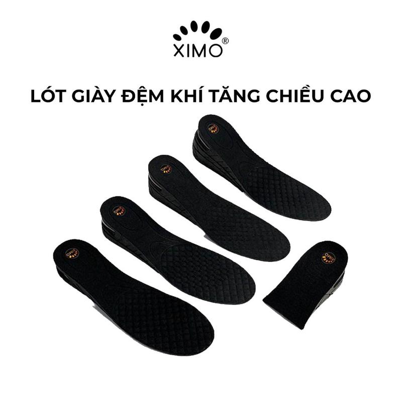 Cặp Lót Giày Đệm Khí Tăng Chiều Cao XIMO XL10 Êm Chân và Thoáng Khí Nhung Miếng Lót Giày Cao Su Nam