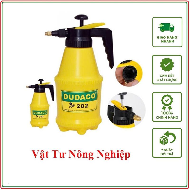 Bình Tưới Cây Dudaco, 2 Lít, Phun Xa 2 Chế Độ, Bơm Nhẹ Tay, Bình Tưới Cây Phun…