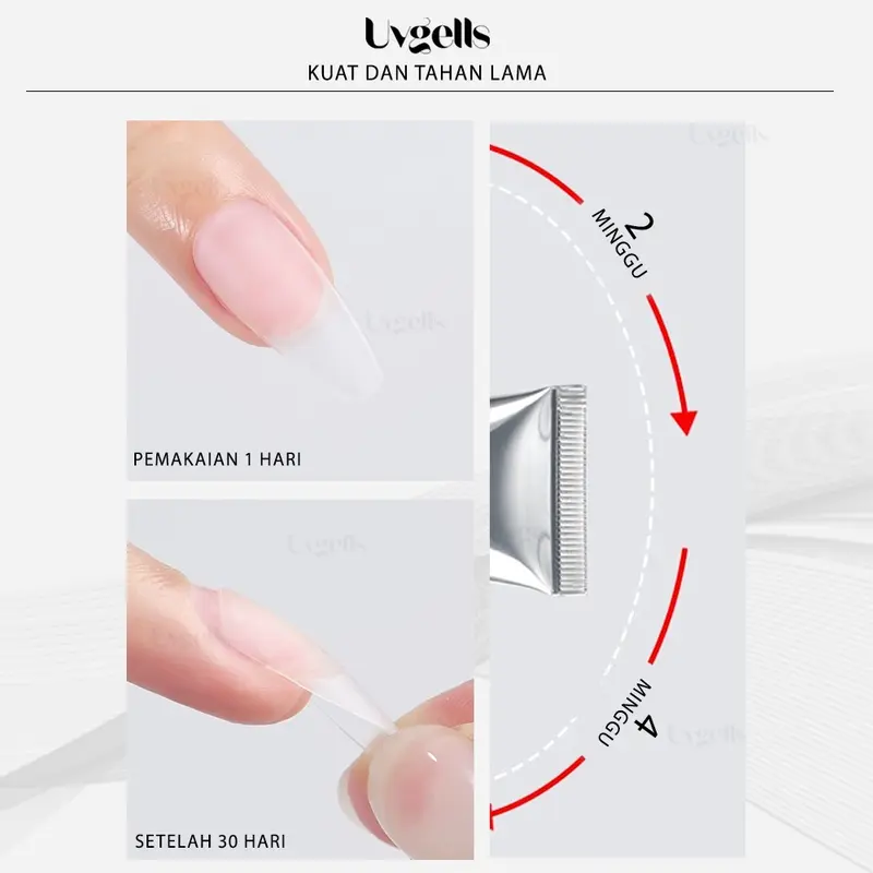 (BPOM) PERTAMA DI INDONESIA! Instant Nail glue and Remover Uvgells / Lem kuku / Lem extension / Remover Nail Extension / remover nail gel / Lem fake nails / Lem nail extension 1