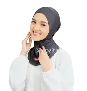 Kalisha X Shamira - Hijab Renang Olahraga Wanita I Ciput Ninja Sport Bahan Jersey Daleman Kerudung Jilbab Wanita Muslim Lembut Nyaman Panjang Full Variasi Instan