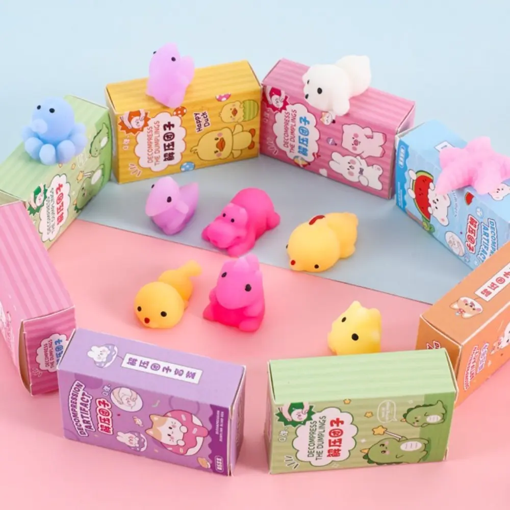Cute Cartoon Independent Packaging Blind Bag Slow Rebound Pinching Music Squeeze Toy Style Random Surprise Release Anxiety Toy Birthday Party Favors