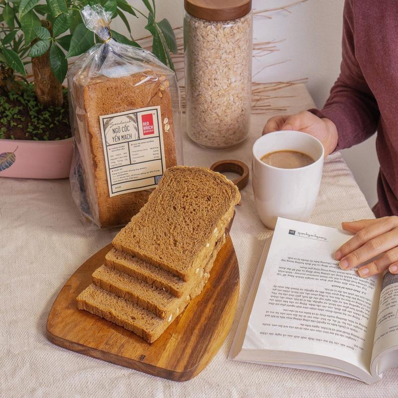 Bánh Mì Ngũ Cốc Yến Mạch 600Gr Thương Hiêu Gạch Đỏ Dành Cho Ăn Kiêng Healthy 3
