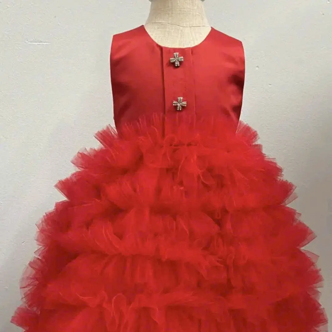 Váy Công Chúa -PHIÊN BẢN ĐỎ NOEL-TẾT-Cho bé từ 7-33kg Minna Fashion