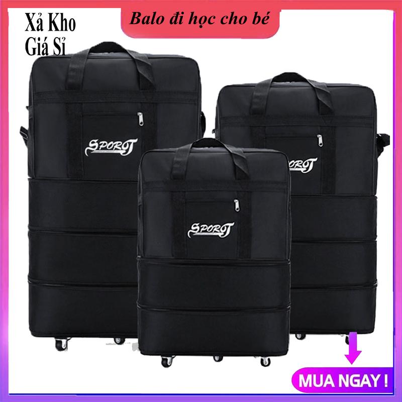 Túi Hành Lý Có Thể Gập Lại Để Đi Công Tác Du Lịch 4 & 5 bánh xe Sporot mở rộng tầng ngăn kéo 3 Size xếp gọn tiện lợi