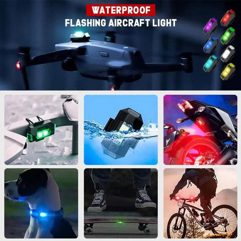 Product Introduction of Đèn LED nhấp nháy cho máy bay không người lái xe máy, hình vuông, đèn cảnh báo xe Điện và xe tải, đèn phi công, có thể sạc lại 28