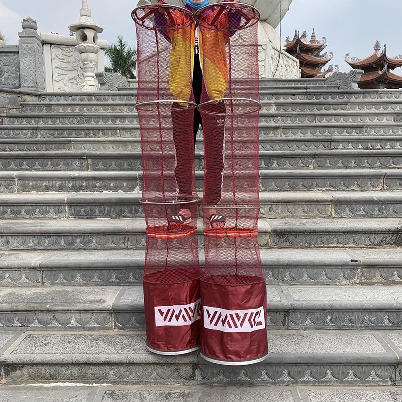  Túi Đựng Cá DAIWA Rọng Đựng Cả Lưới Cao Su Co Giãn Khung Kim Loại Bền Bỉ PKT-19 Đi Câu Fishing Câu Cá Bắt Cá 