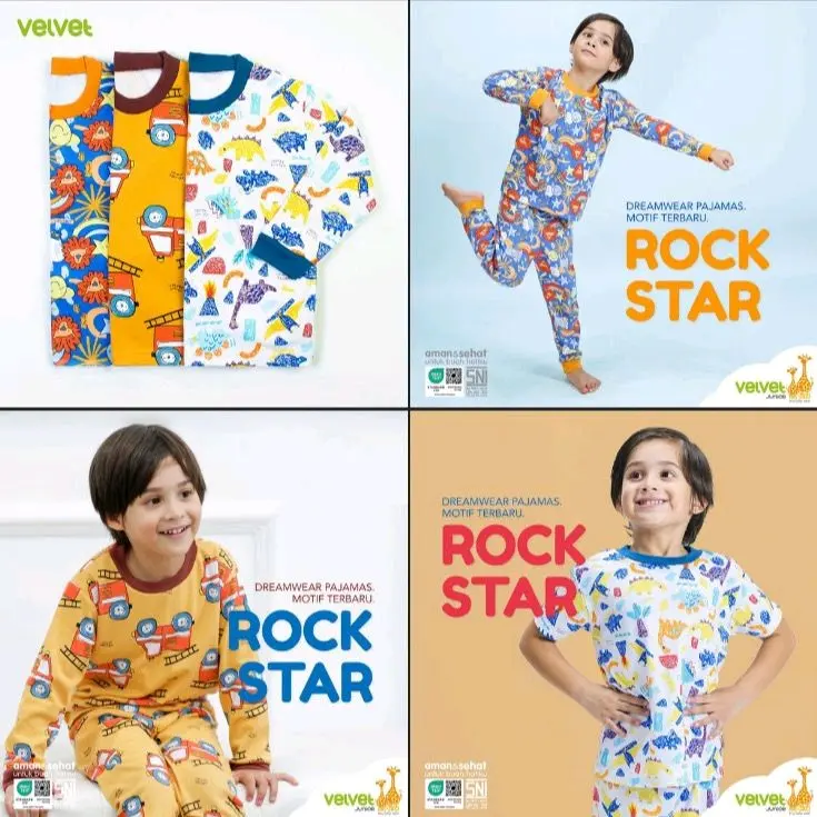 PIYAMA VELVET JUNIOR LIMITED EDISION SIZE BIG 2-10THN