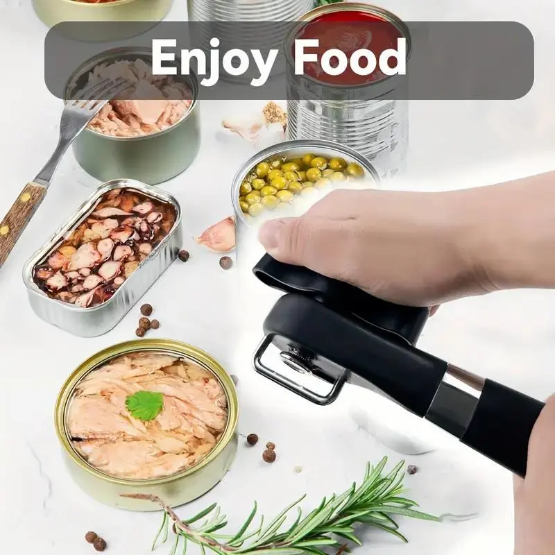 Manual Can Opener, 1 Count Portable Labor-saving Can Opener, Multifunctional Can Opener for Home Kitchen Dormitory Picnic 4