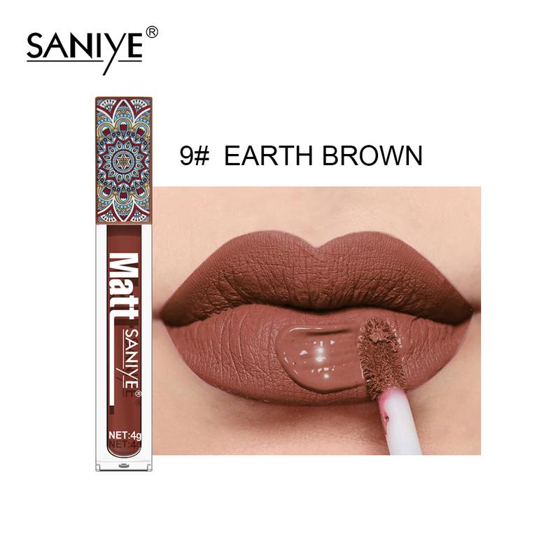 SANIYE Lip Matte Non Stick Lip Gloss Waterproof BPOM | Lipstick Lipcream Tahan Lama 6