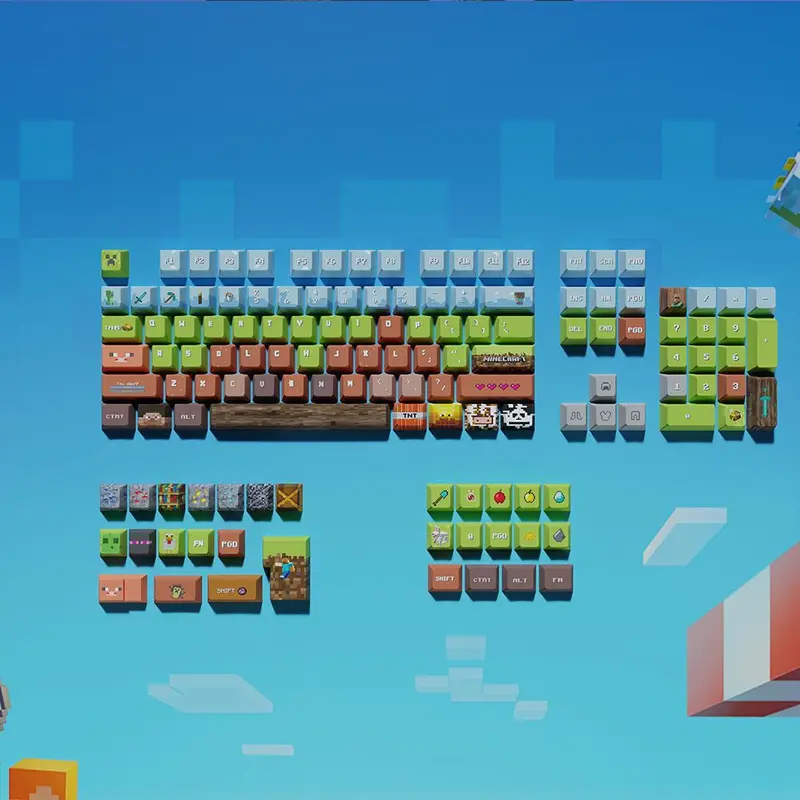 Keycap, 130 Key Keycap, Keyboard Keycap for 6.25u Space Keyboard 61 68 75 87 98 99 100 104 108 8