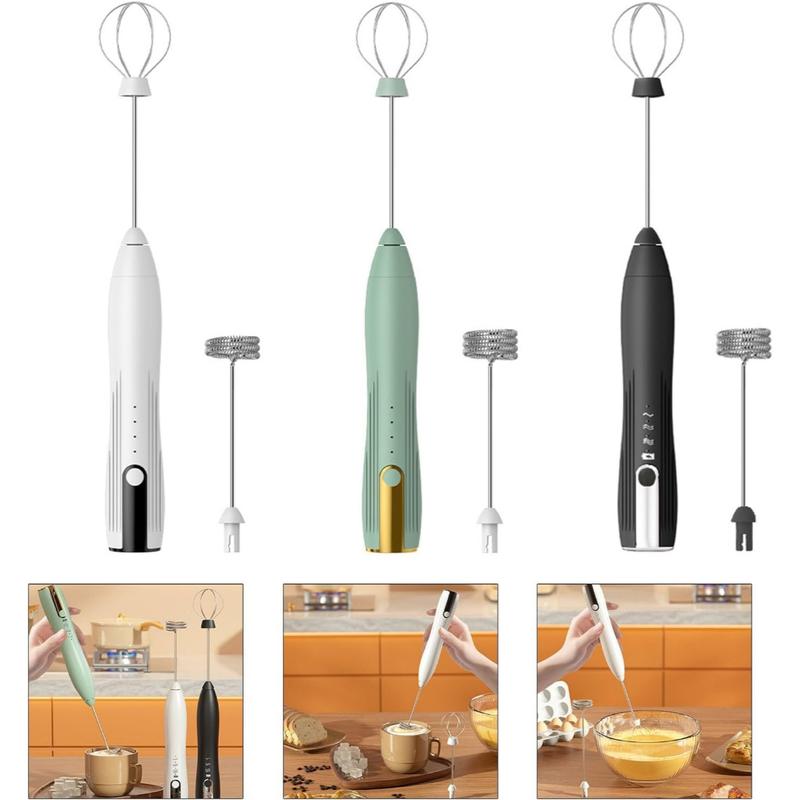 Household Electric Milk Frother, Coffee Frother, Handheld Egg Beater, Wireless Milk Frother 3