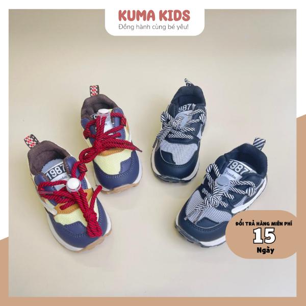 [SALE LẺ SIZE - KHÔNG ĐỔI TRẢ]Giày tập đi cho bé trai bé gái lưới thoáng khí Kuma Kids, giày thể thao cho bé từ 8 tháng đến 3,5 tuổi đế mềm GTD32