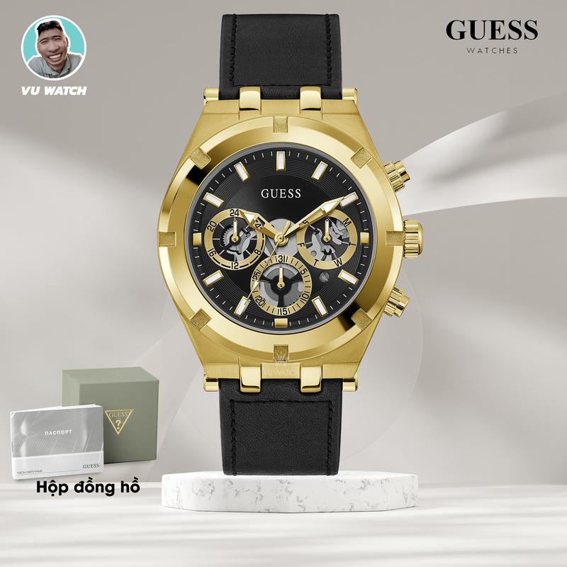 Đồng Hồ Nam Đeo Tay GUESS WATCH GW0262G2 Kim loại và dây da [2022] |
