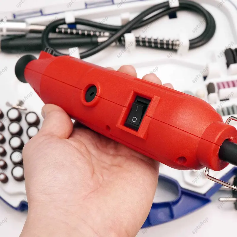 Máy Mài Chai Vali DH, Bộ máy khoan mài cắt mini đa năng, máy mài khuôn 260W 5