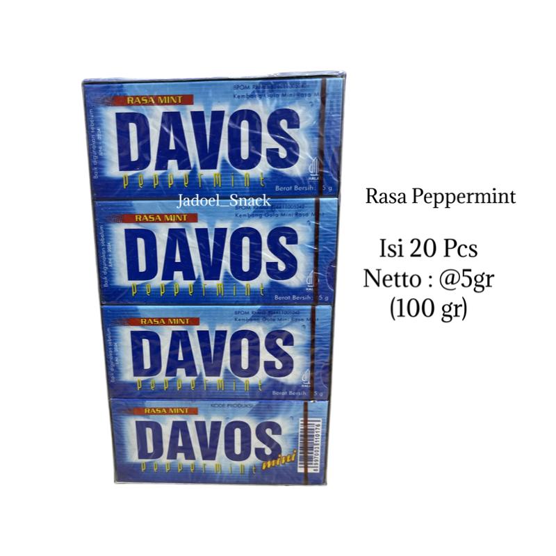 Product Introduction of Permen Davos LUX 20 X 5 Gr Rasa Peppermint - Mint by Jadoel_snack Candy Food Makanan Cemilan 2