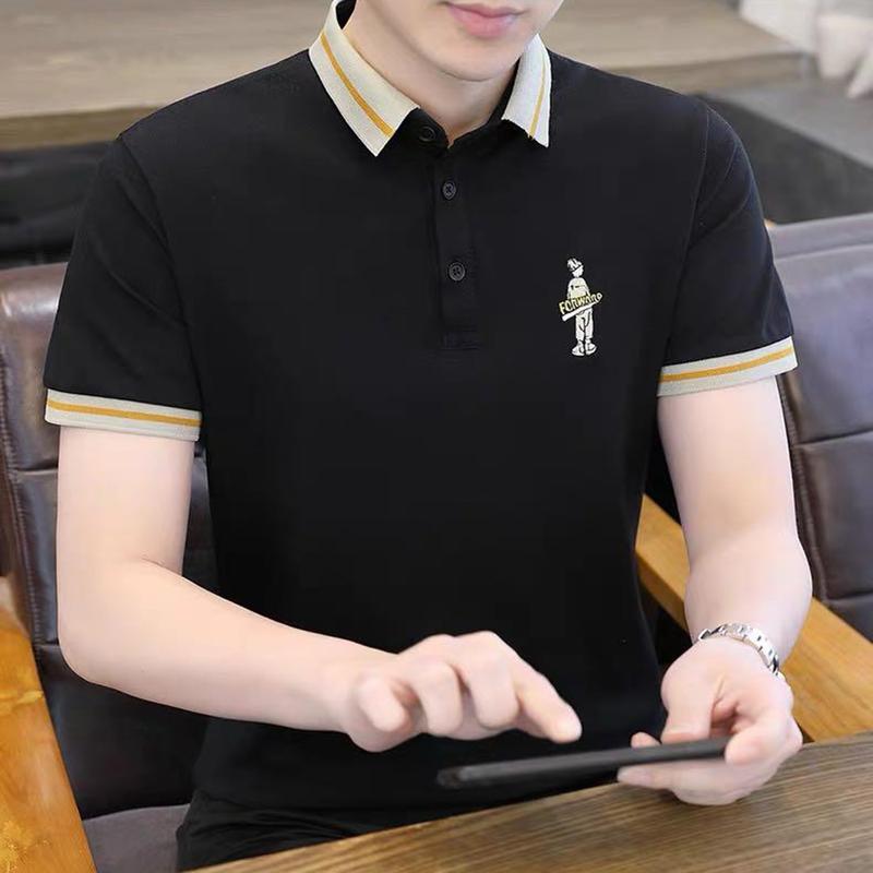 Áo Polo nam nữ UMA cổ vàng chất poly dệt kim CMC cao cấp - POLOUMAOR Menswear Top Có Cổ Tay Ngắn Shirt Cộc Tay Trắng