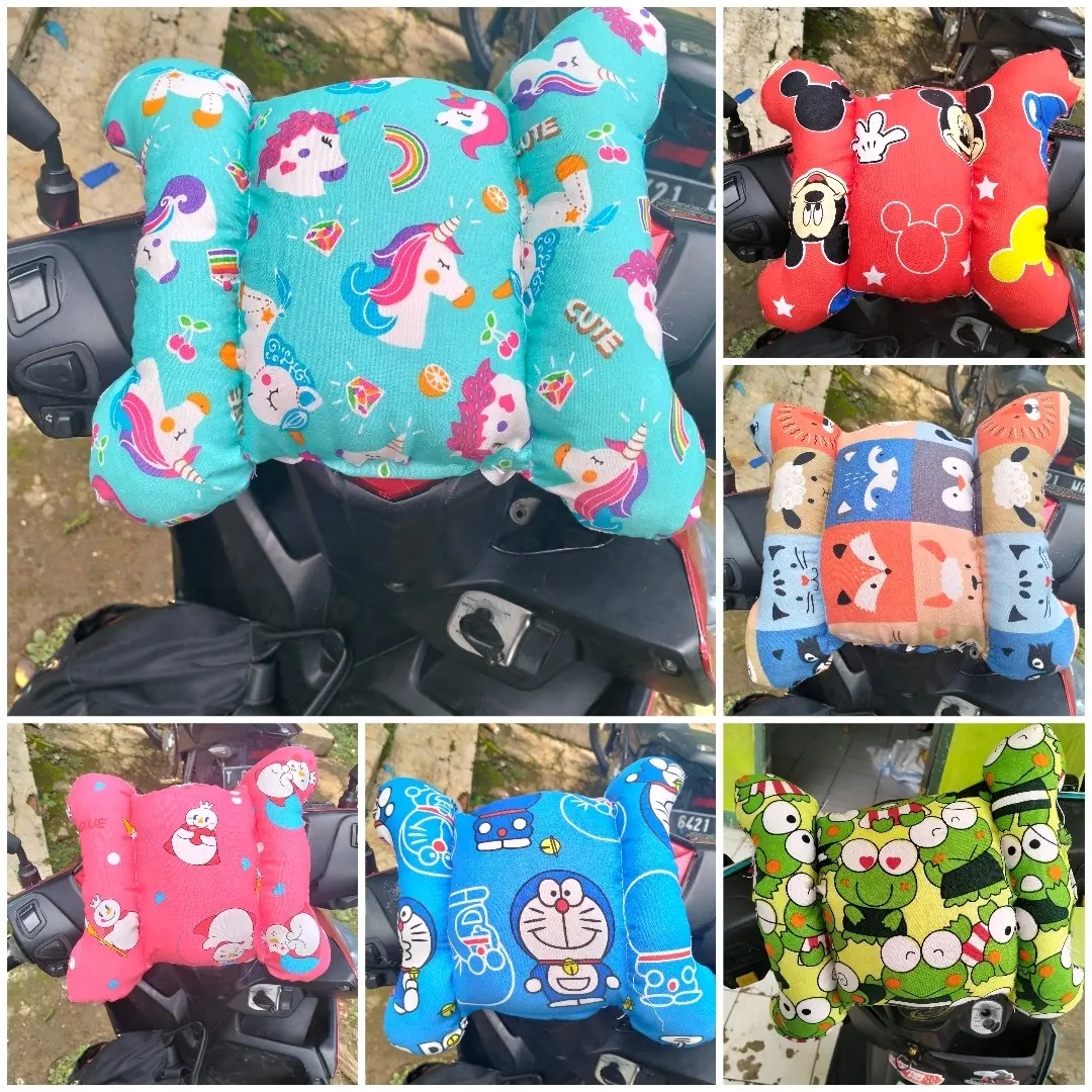 Bantal Stang Motor anak karakter cewek cowok