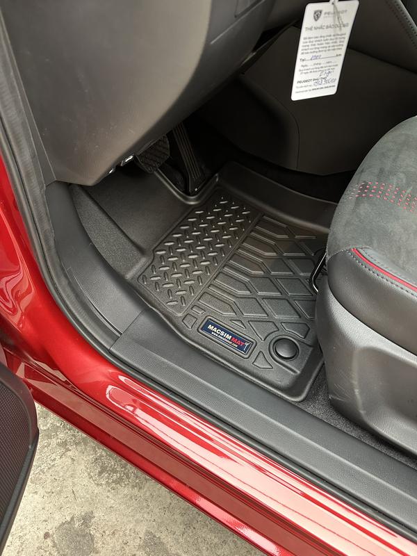  Thảm lót sàn xe ô tô Mazda 2 2016- nay Nhãn hiệu Macsim chất liệu nhựa TPE cao cấp màu đen 