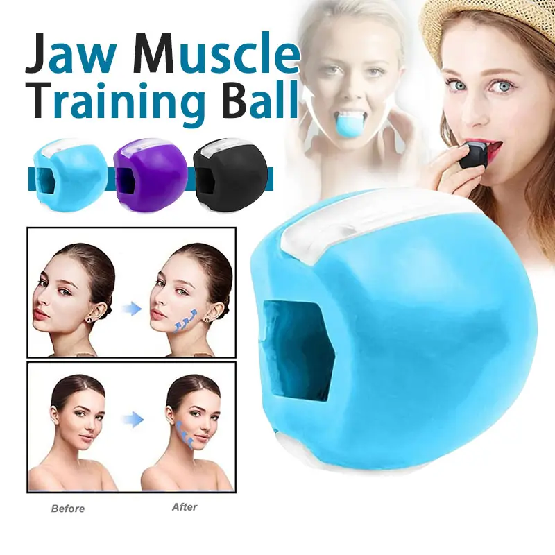 Face jaw Exercise Jawline Ball facial Muscle Fitness Ball Neck Face Toning Jaw Chew Ball Thin Face Exerciser  Fitness Supplies And Boxes