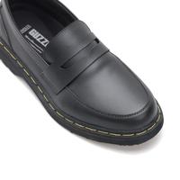 Gambar Sepatu Loafers Pria Casual Guzze Antonio Slip on Docmart Formal Hitam Shoes Flat Sneakers Kerja - hitam, 38 dari Guzze Kab. Garut 5 Tokopedia