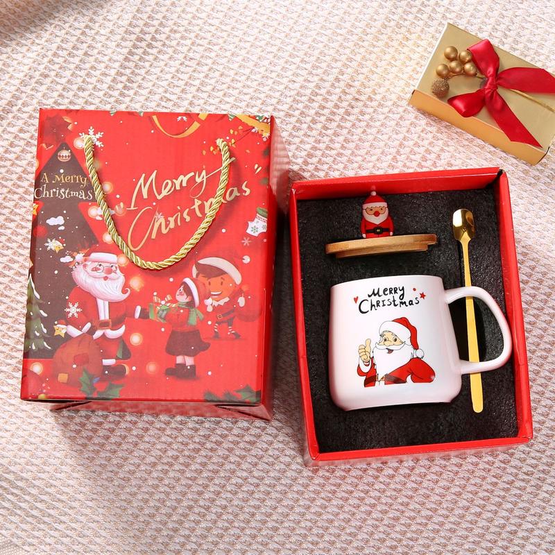 Product Introduction of Cốc Gốm, Thiết Kế Ông Già Noel Giáng Sinh, Hộp Quà Người Tuyết, Cốc Cây Thông Noel, Thích Hợp Làm Quà Tặng Cho Bạn Bè Và Bạn Gái 2