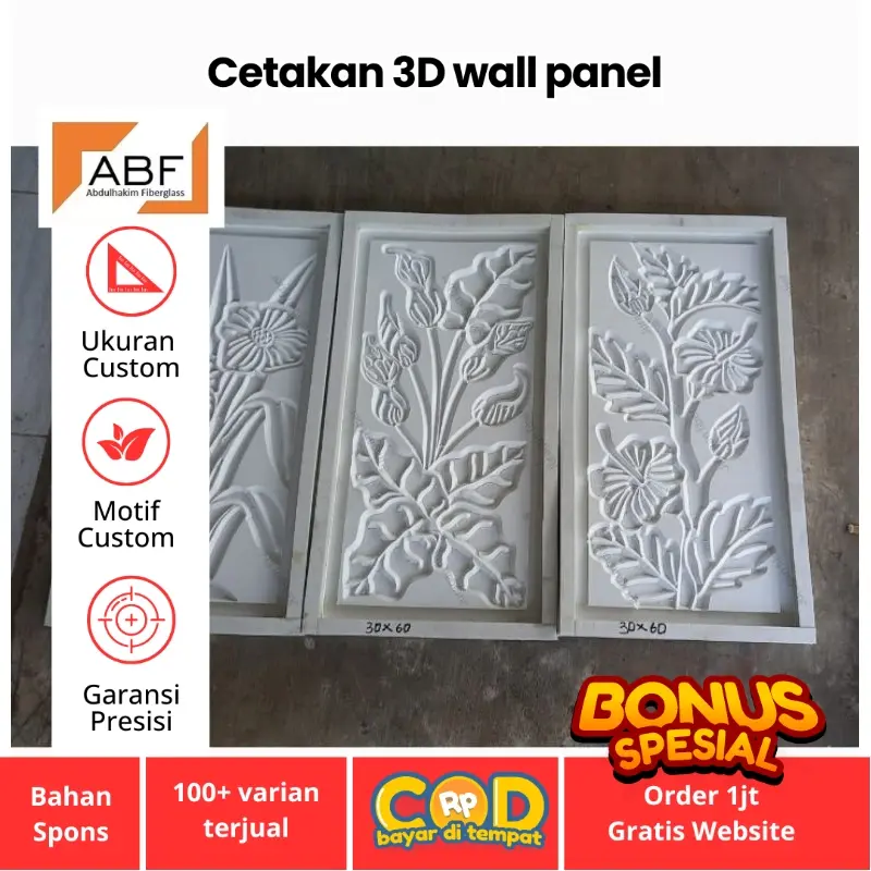Cetakan batu alam hiasan dinding rumah | Batu alam motif 1