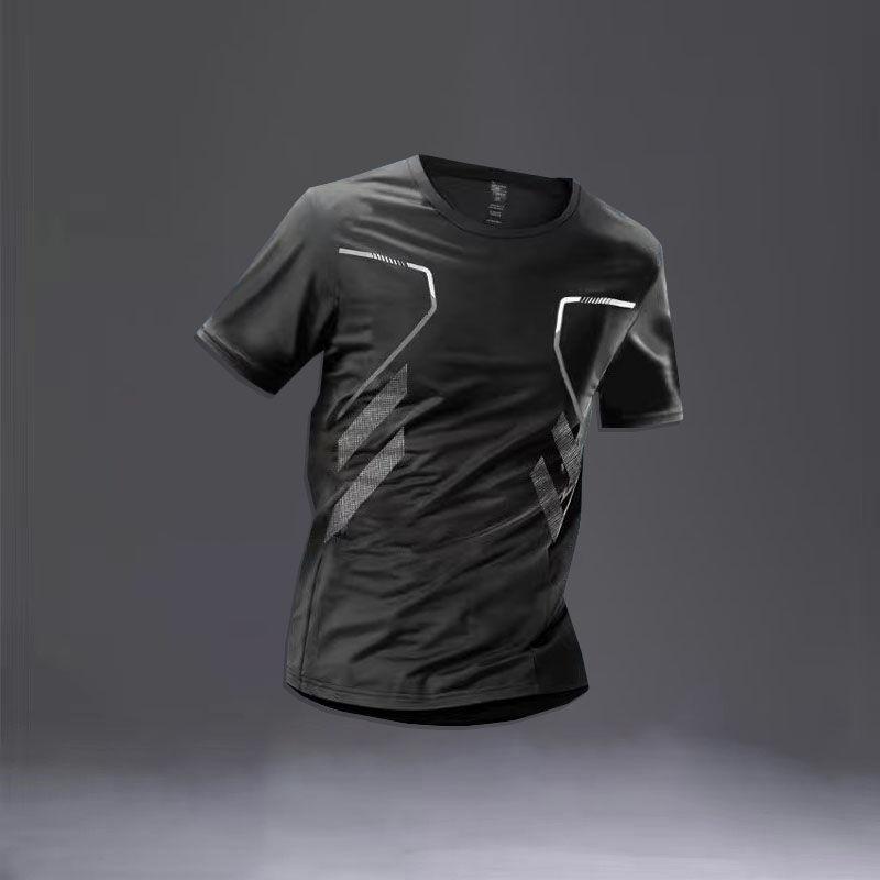 Product Introduction of Sut Sukan, Pakaian Lari Lelaki, Cepat Kering, Lengan Pendek, Nipis Musim Panas, Pakaian Senaman, Pakaian Latihan Bola Keranjang Kasual, Peralatan, Jersi Bola Sepak Luaran Outdoor Sport 9