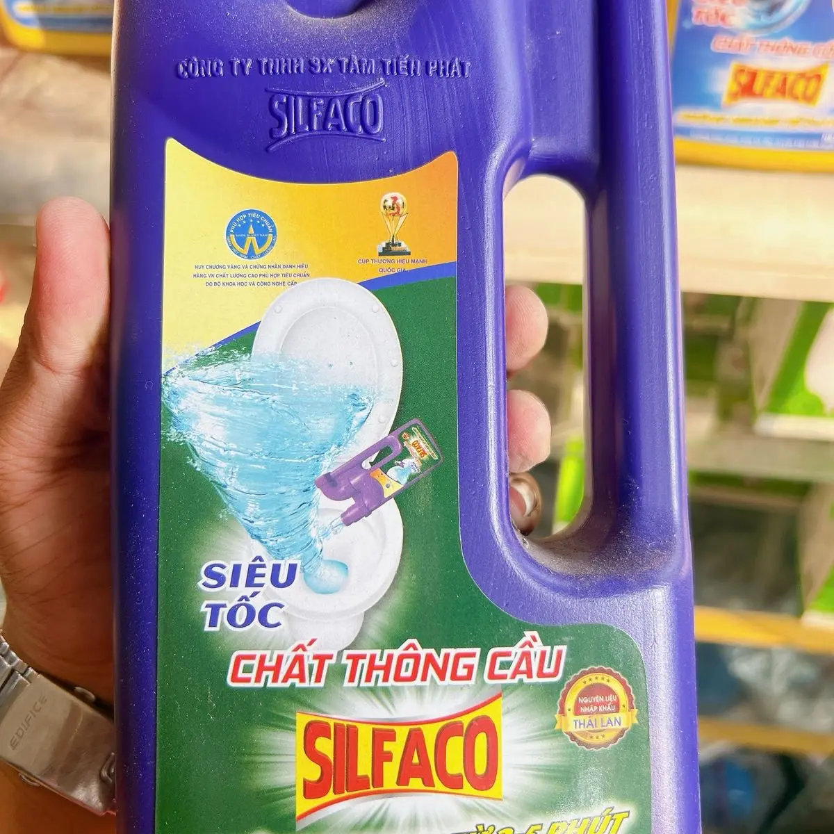 Chất thông cầu siêu mạnh 1kg6 Chất lỏng Kháng khuẩn Làm Sạch