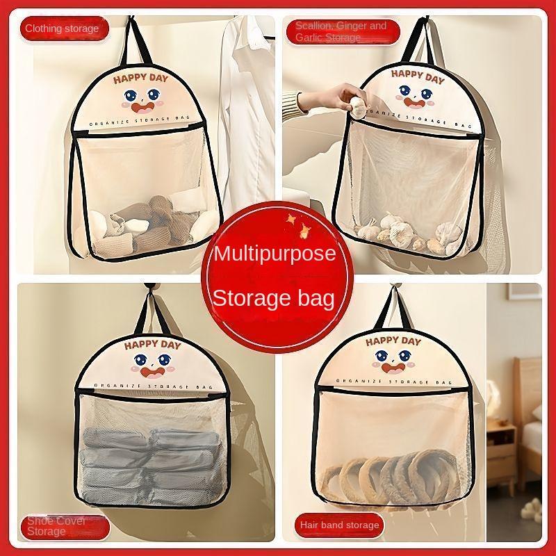 Product Introduction of Underwear Socks Storage Hanging Bag Dormitory Multi-layer Wardrobe Magic Underwear Wall Hanging Organizer Mesh Bag Storage Bag 1