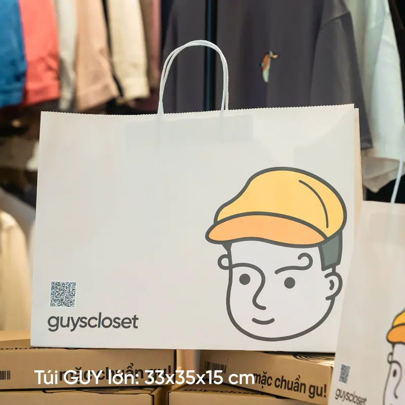 Túi Giấy GUY's Closet - Túi Giấy Bảo Vệ Môi Trường, Túi Quà Tặng - Kích Cỡ Nhỏ, Lớn 2