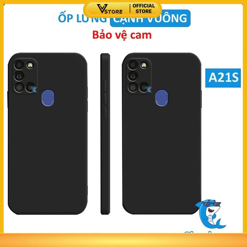 ốp lưng cho samsung a21s cạnh vuông bảo vệ cam nhựa dẻo cao cấp chống sốc Phụ Kiện ốp phôi cao cấp Vstore