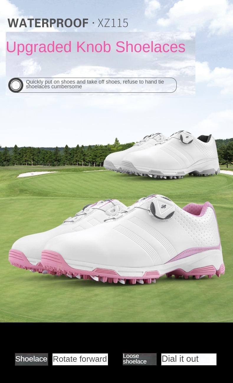 Product Introduction of GM 2024, women's golf shoes, waterproof, turn-lock clasp shoelace shoes, comfortable breathable casual sneaker Trainers Footwear Sports Shoes Rubber Runner Athletic Training 7